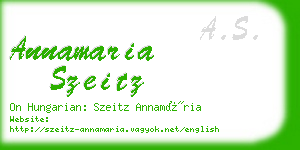 annamaria szeitz business card